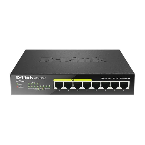 D Link 8 Port Poe Unmanaged Switch - Features: Easy To Install