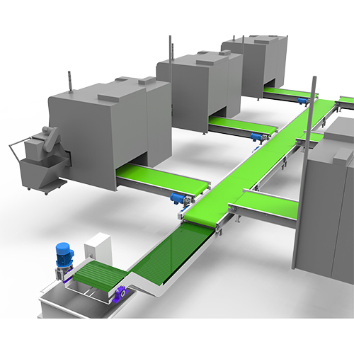 Centralize Conveyor System - Color: Ral 7035
