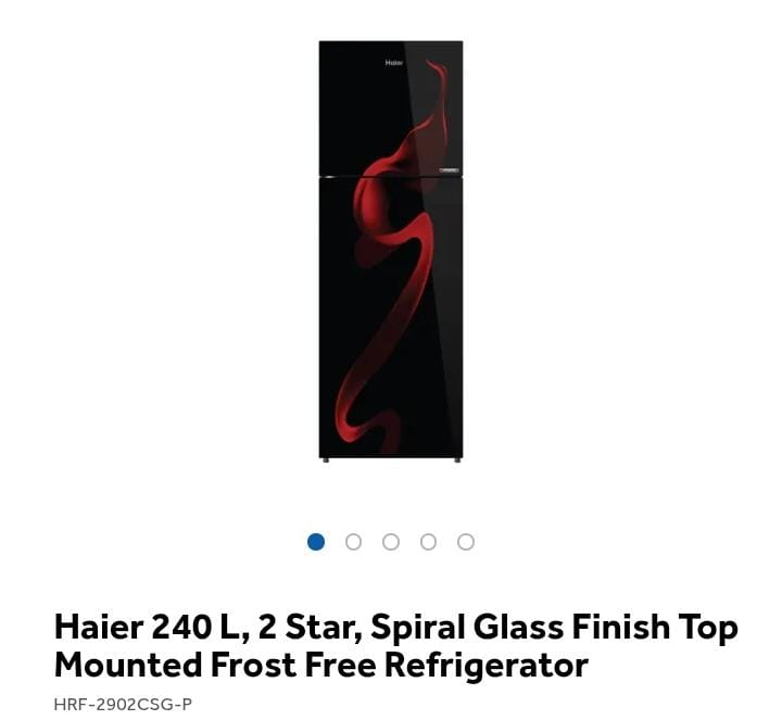 Haier 240 L Spiral Glass