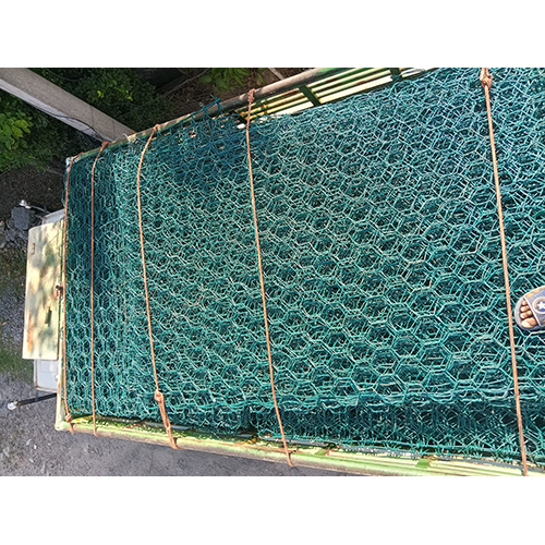 Pvc Gabion Box - Color: Green
