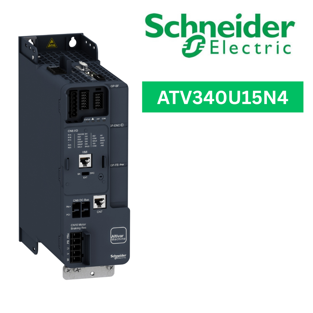 ATV340U15N4-variable speed drive, Altivar Machine ATV340, 1.5kW, heavy duty, 400V, 3 phases