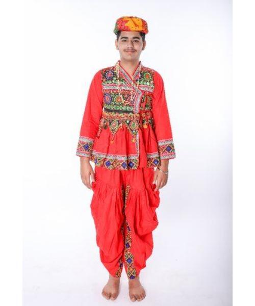 Mirror Work Navratri Special Black Men Kurta With Dhoti
