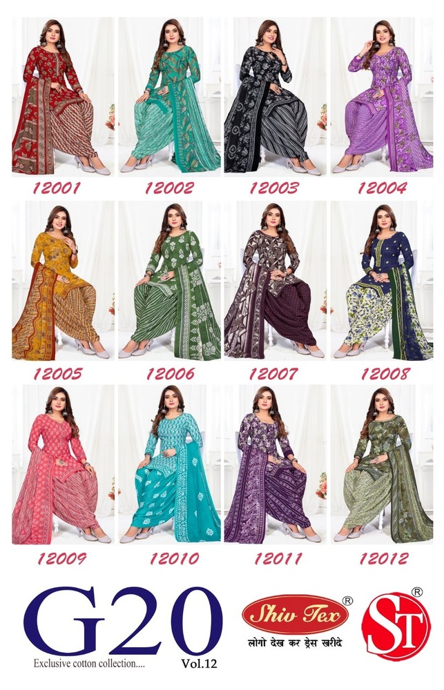 Shiv Tex G20 Vol-12  Dress Material