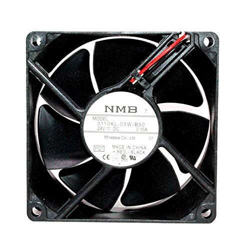 NMB MAT 3110KL-05W-B50,Server Cooler Fan NMB 3110KL-05W-B50 24V 0.15A, Inverter Cooling Fan for 80 * 80 * 25mm 2-Wire