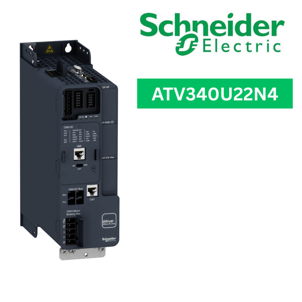 ATV340U22N4-variable speed drive, Altivar Machine ATV340, 2.2kW, heavy duty, 400V, 3 phases