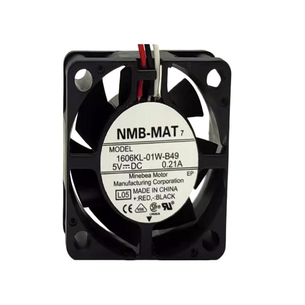 NMB-MAT 1606KL-01W-B49 Axial Fan 5V-0.21A DC Brushless Air Cooling Fan 7000 RPM 40 * 40 * 15mm 3Wire