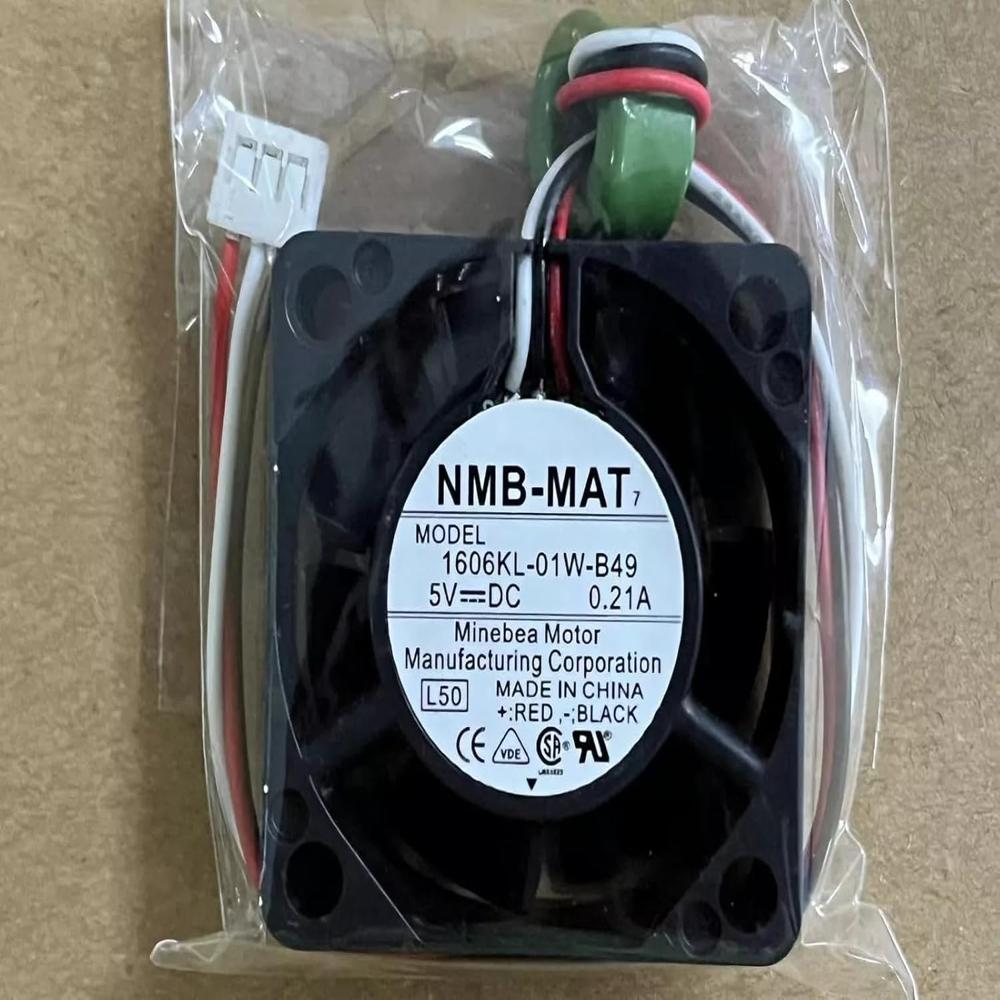 NMB-MAT 1606KL-01W-B49 Axial Fan 5V-0.21A DC Brushless Air Cooling Fan 7000 RPM 40 * 40 * 15mm 3Wire