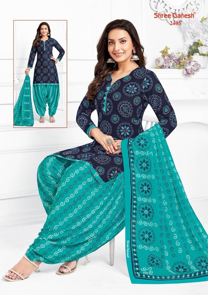Shree Ganesh Bandhani Patiyala Vol-04  Dress Material