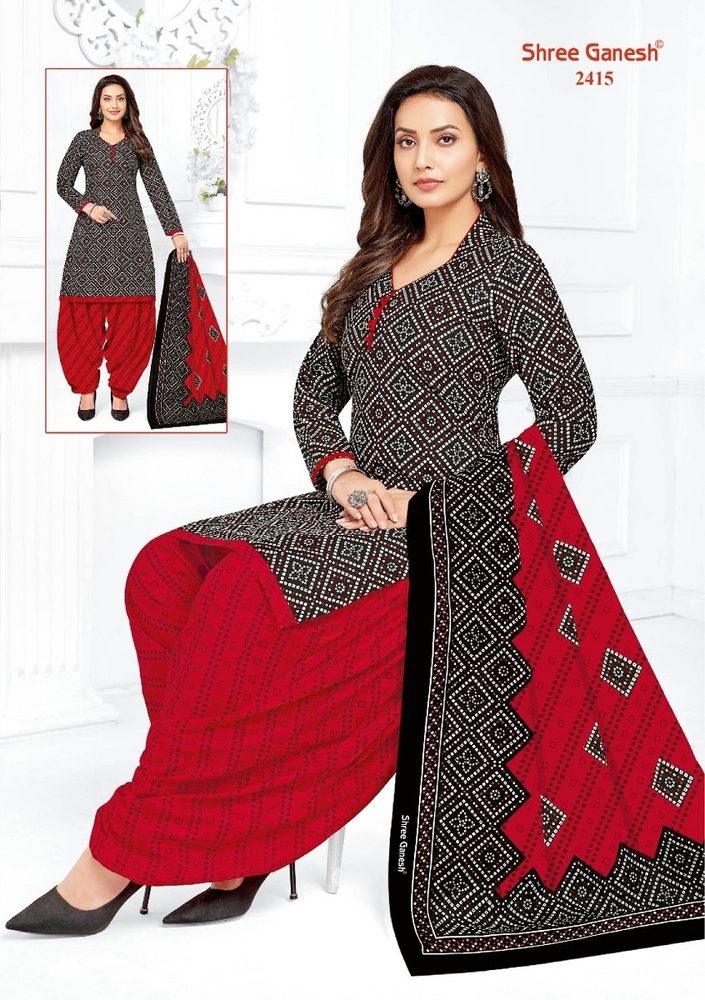 Shree Ganesh Bandhani Patiyala Vol-04  Dress Material