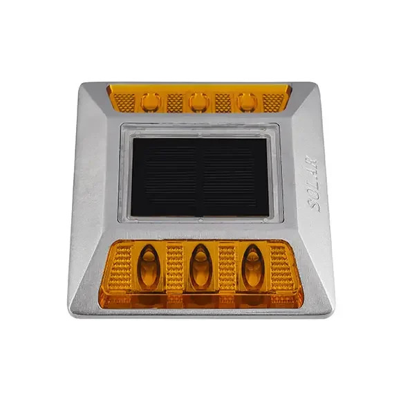 Solar Road Stud Oval Shape - Color: Red