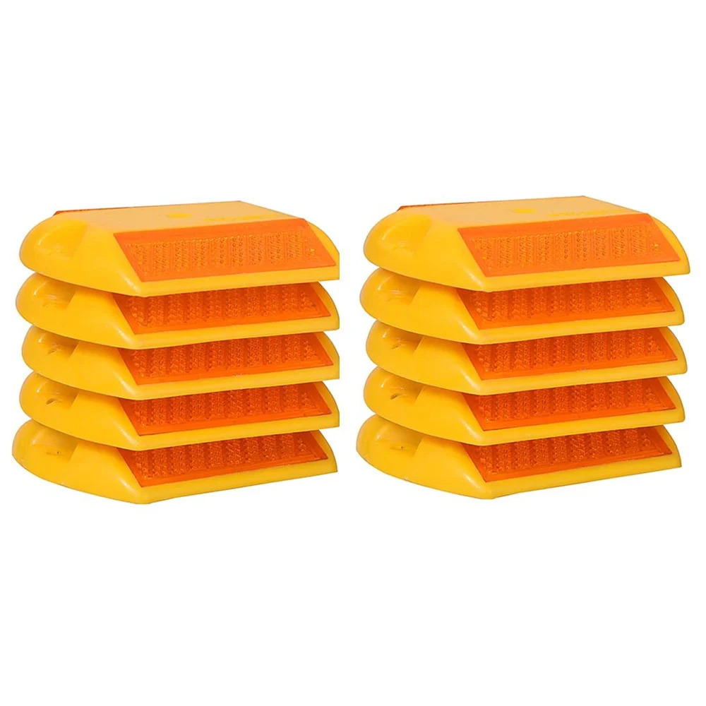 Cat Eye Road Stud - Color: Yellow/red/white