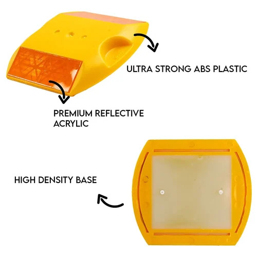 Plastic Road Reflective Stud - Color: Yellow/Red/White