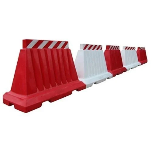 Road Barricade Stand - Color: White And Red