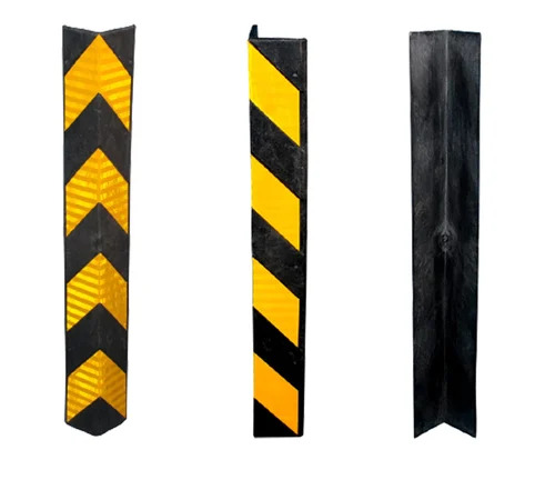 Rubber Column Guard - Color: Yellow And Black