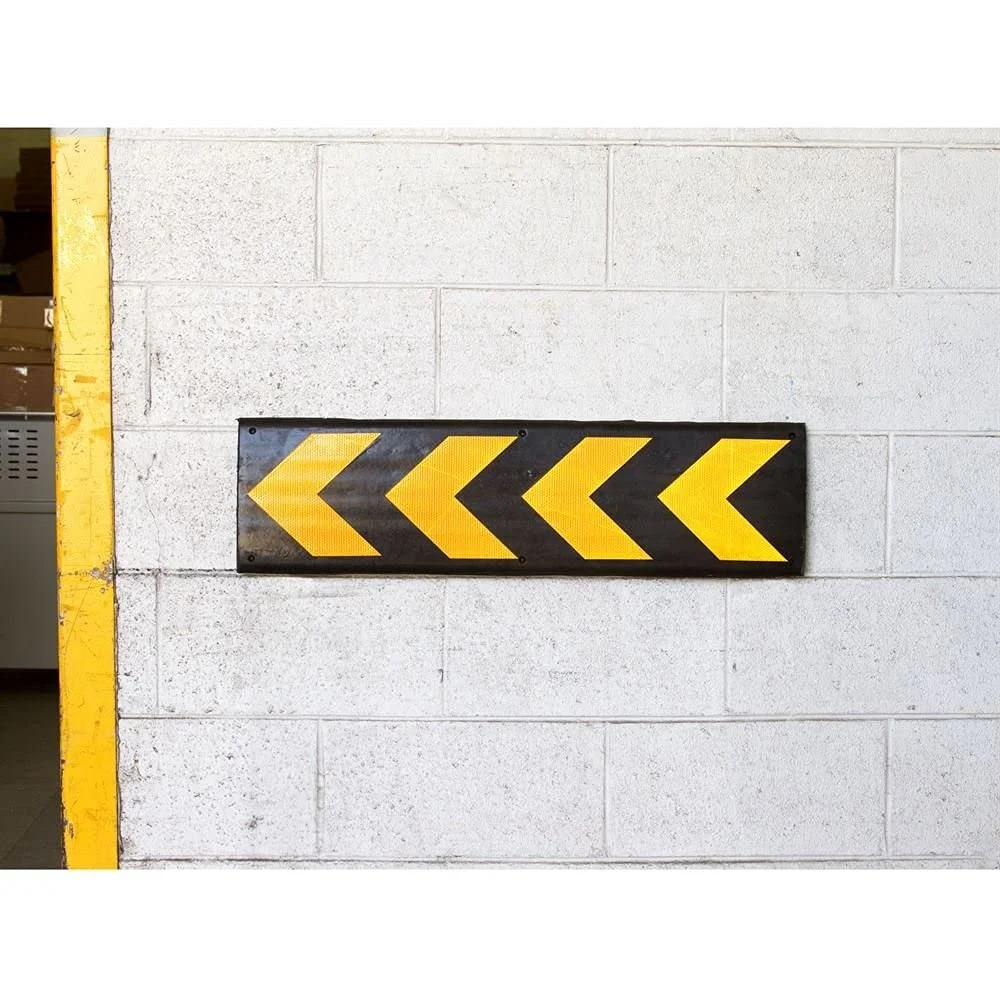 Rubber Wall Guard - Color: Yellow And Black
