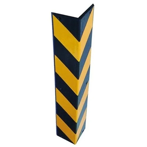 Reflective Rubber Corner Guard - Color: Yellow And Black