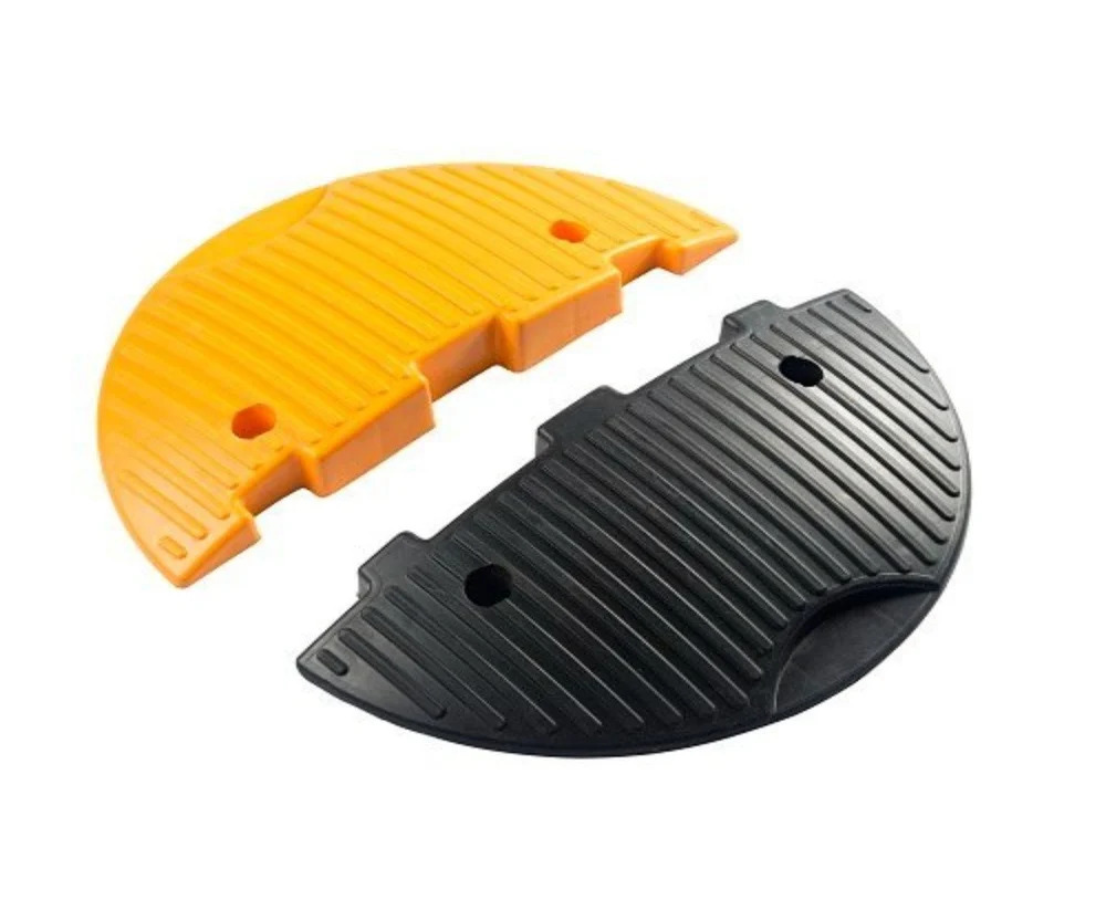 Plastic Speed Breaker End Cap - Color: Yellow And Black