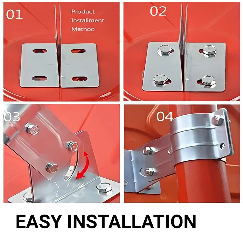 Outdoor Convex Mirror - Color: Red