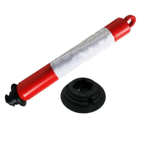 Spring Post Bollard - Color: Orange And White