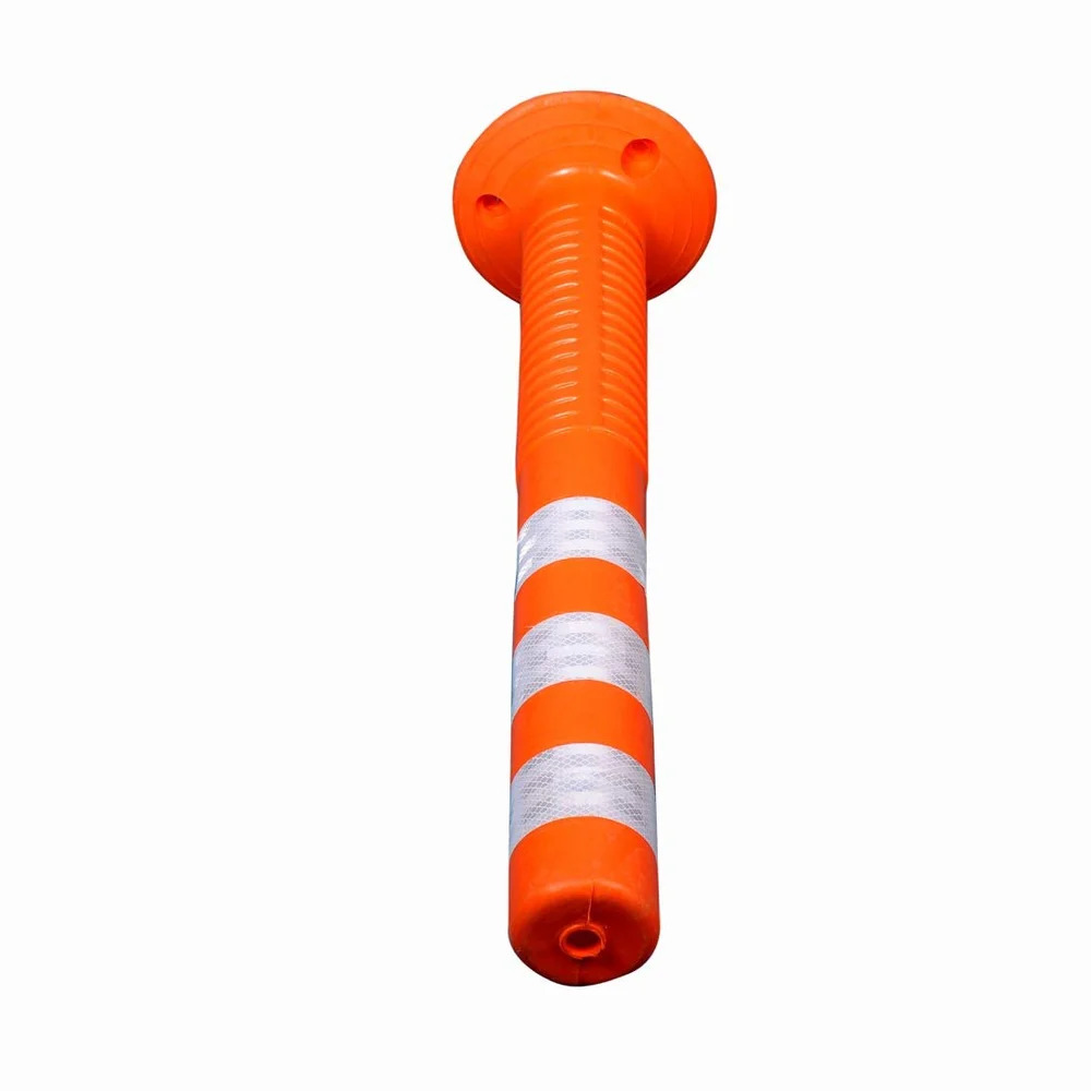 Pu Flexible Spring Post - Color: Orange And White