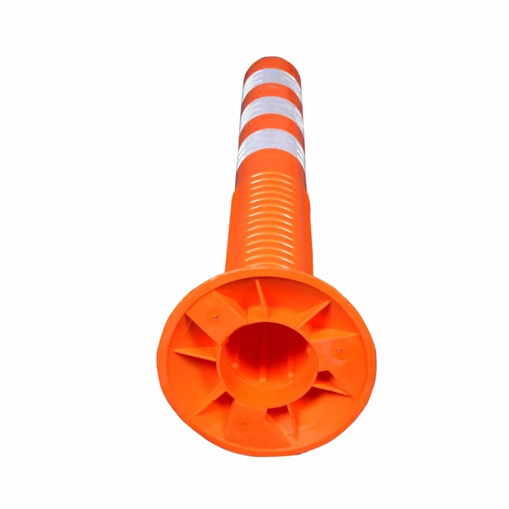 Pu Flexible Spring Post - Color: Orange And White