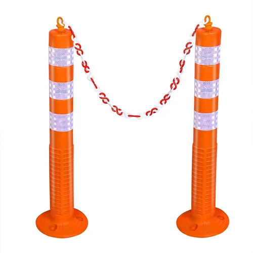 Road Lane Divider - Color: Orange And White