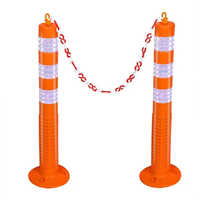 Road Lane Divider - Color: Orange And White