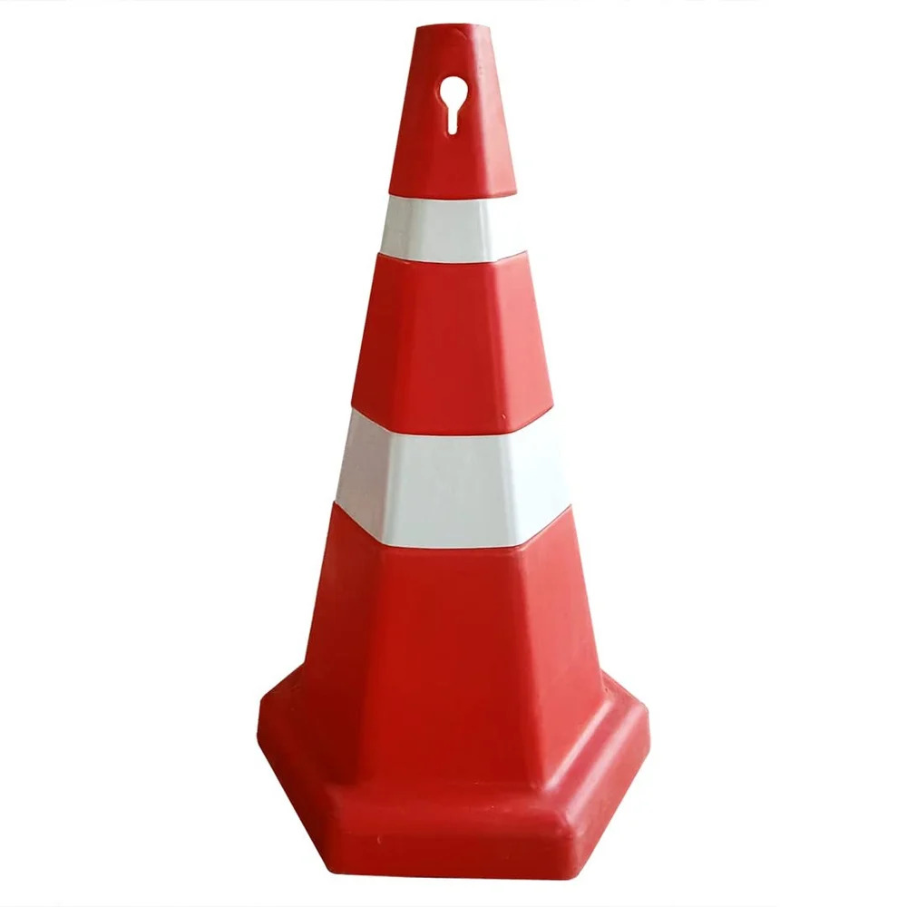 Hexagonal Traffic Cone - Color: Red