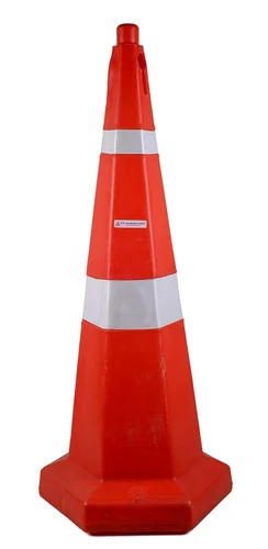 Hexagonal Traffic Cone - Color: Red