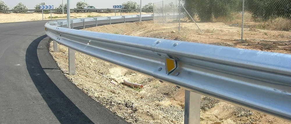 Metal Beam Crash Barrier - High-quality Metal, Customized Size Options, Silver Finish | Corrosion-resistant, Ideal For Road Safety Applications