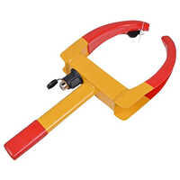 Car Wheel Lock - Steel Material, 420x200mm Size | Durable Design For No-parking Zones, 2.5kg Weight, 1-year Warranty