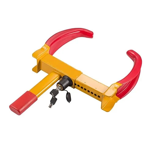Car Wheel Lock - Steel Material, 420x200mm Size | Durable Design For No-parking Zones, 2.5kg Weight, 1-year Warranty