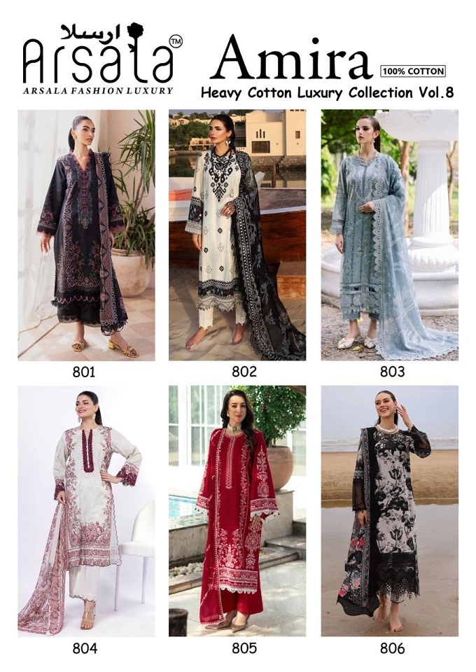 Arsala Amira vol-8  Dress Material