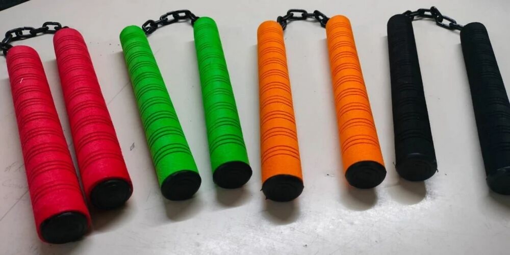 Double Color Foam Rope Nunchaku