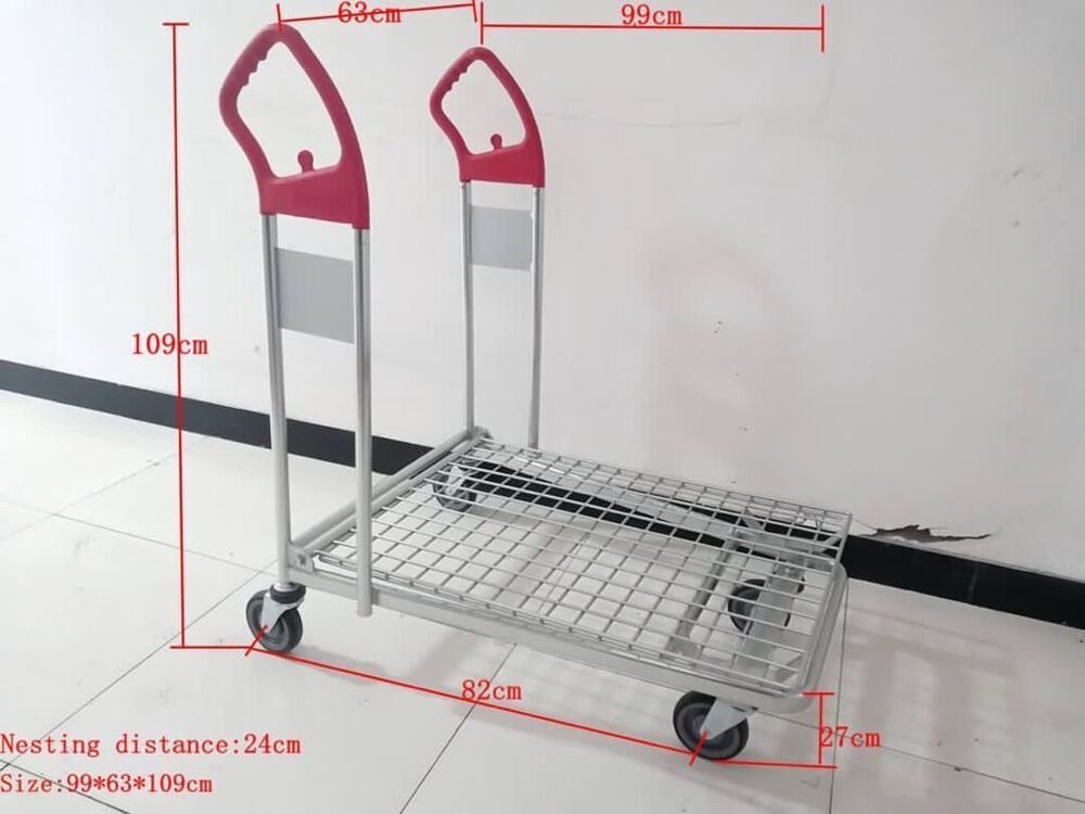 flatbed material handling trolly