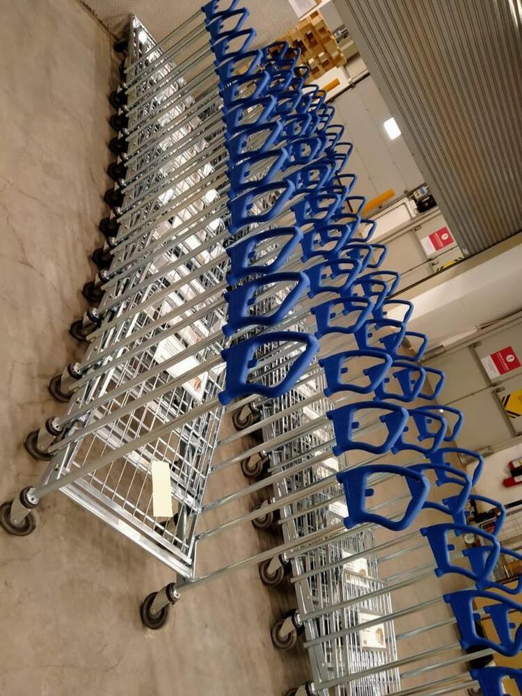flatbed material handling trolly