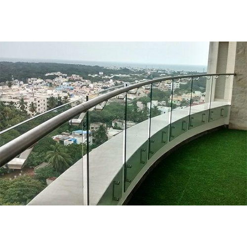 Aluminum Balcony Hand Railing With Glass - Feature: Easily Assembled