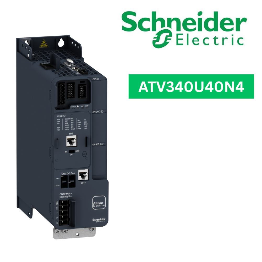 ATV340U40N4-variable speed drive, Altivar Machine ATV340, 4kW, heavy duty, 400V, 3 phases