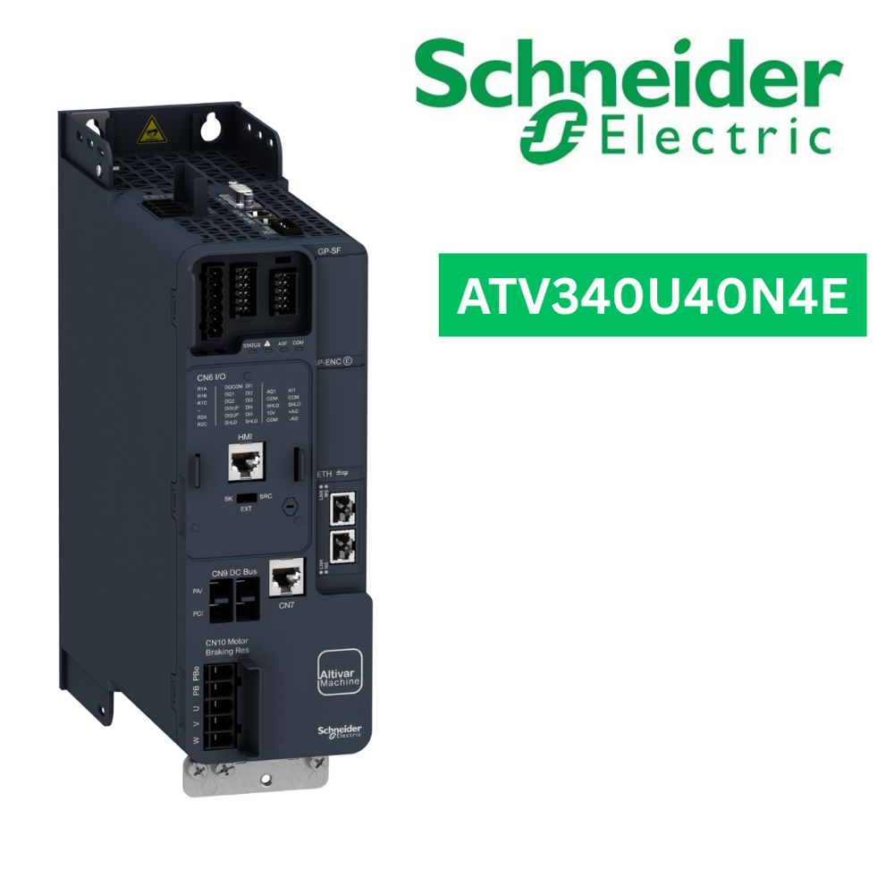 ATV340U40N4E-variable speed drive, Altivar Machine ATV340, 4kW, heavy duty, 400V, 3 phases, Ethernet