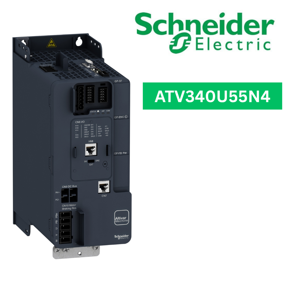 ATV340U55N4-variable speed drive, Altivar Machine ATV340, 5.5kW, heavy duty, 400V, 3 phases