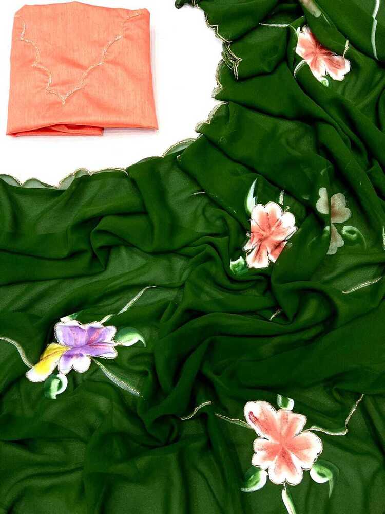 PURE GEORGETTE SAREE