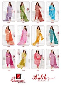 Ganpati Batik Pant Vol-11  Dress Material