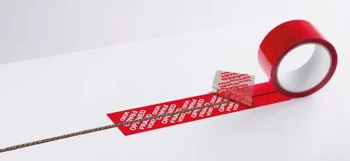 Security Void Tape - Color: Red