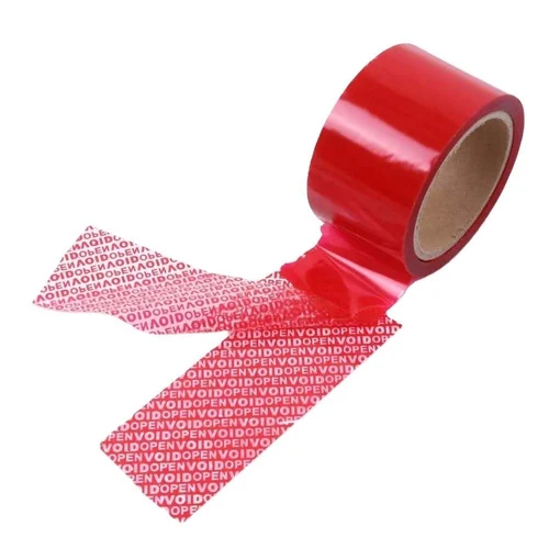 Security Void Tape - Color: Red