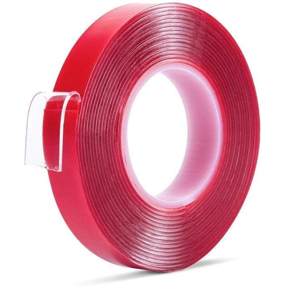 Acrylic Red Liner Foam Tape - Length: 30  Meter (M)