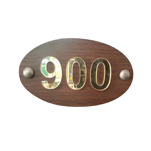 Oval Number Plate