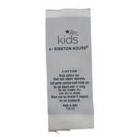 Polyester Clothing Label - Color: White