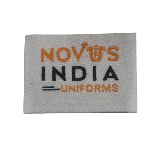 Printed Woven Patch - Color: White