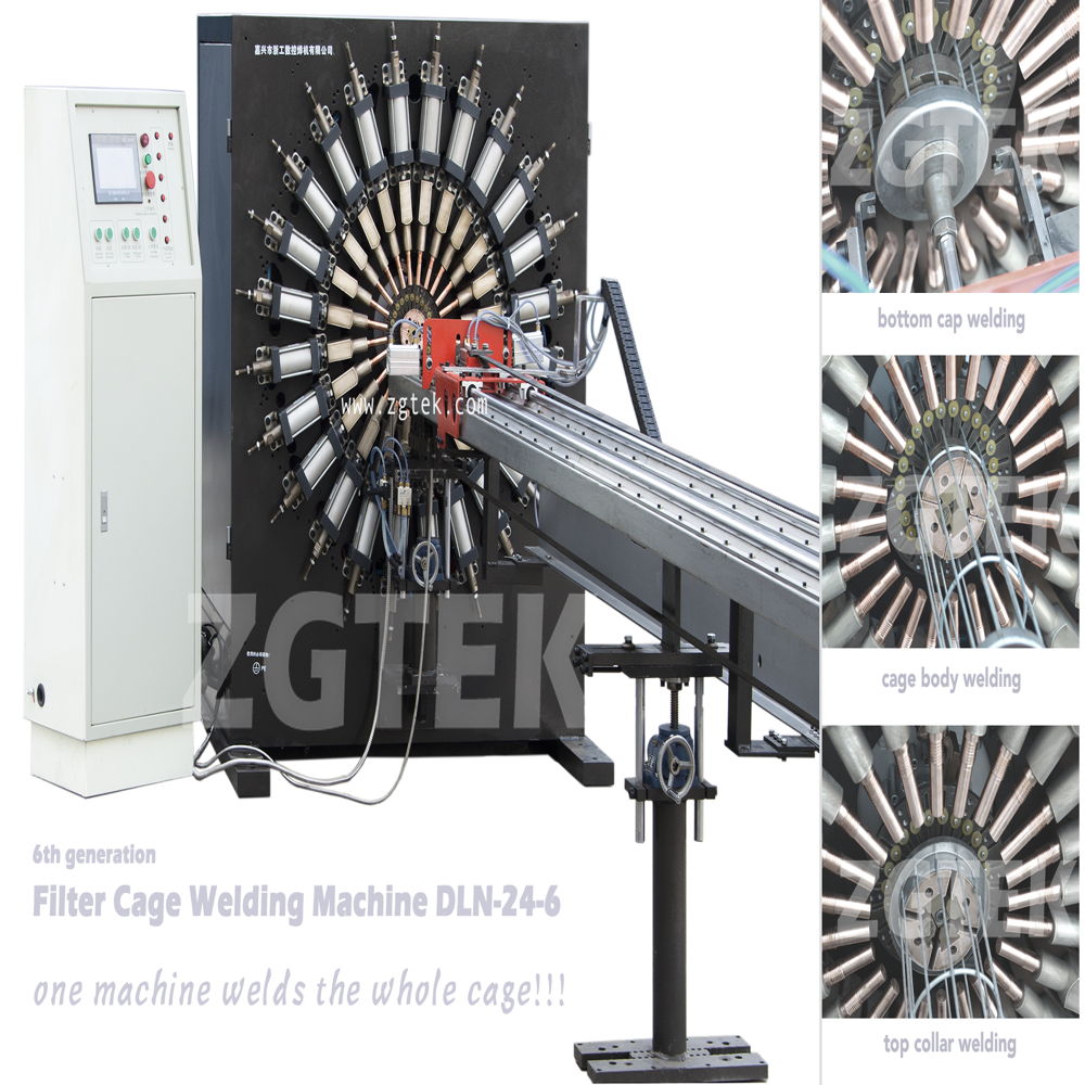 Filter skeleton welding machine 