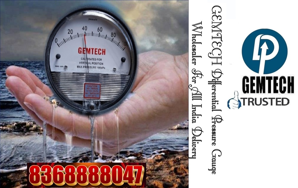 Popular Cities GEMTECH Differential Pressure Gauge Wholesalers for Bhubaneshwar